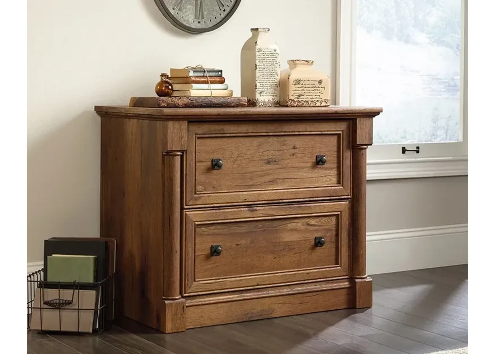 Vintage Oak File Cabinet