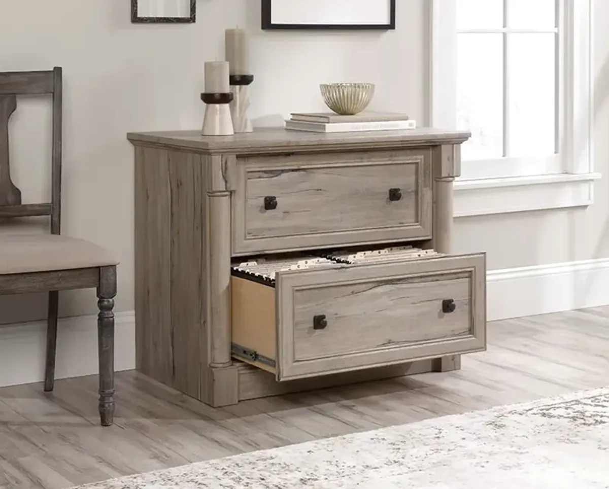 Split Oak File Cabinet