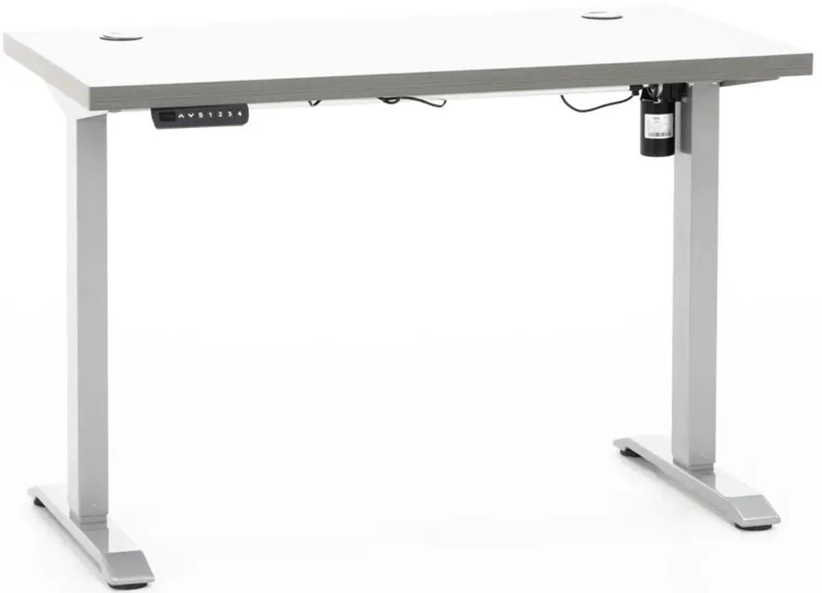 Rise Gray Sit Stand Desk