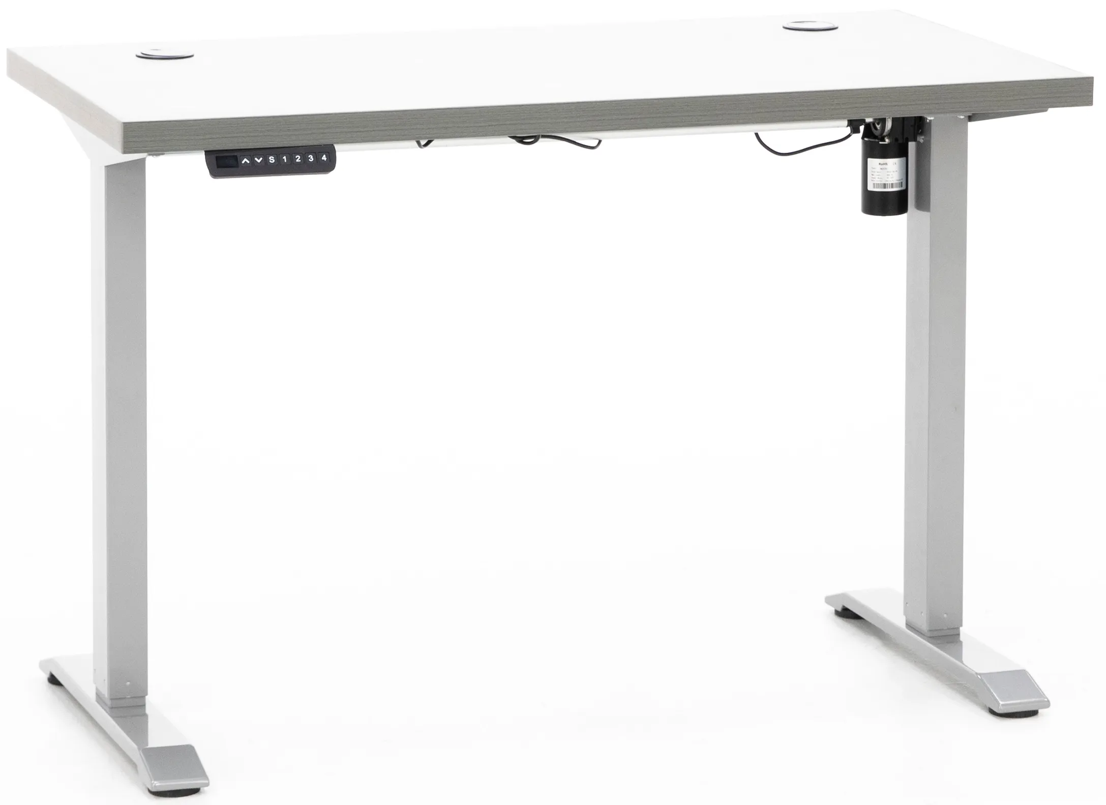 Rise Gray Sit Stand Desk