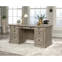 Split Oak Exec Desk
