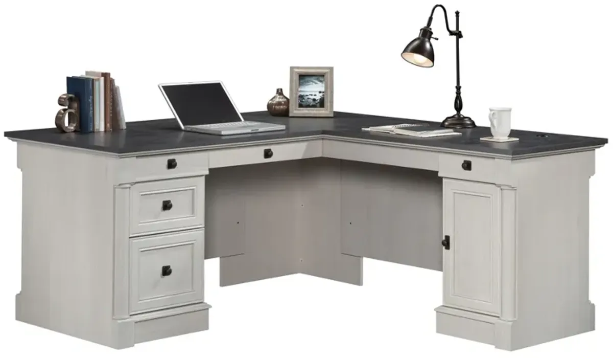 Glacier Oak L Desk