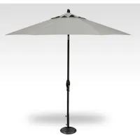 2-Pc 9' Auto Tilt Silver Linen Umbrella