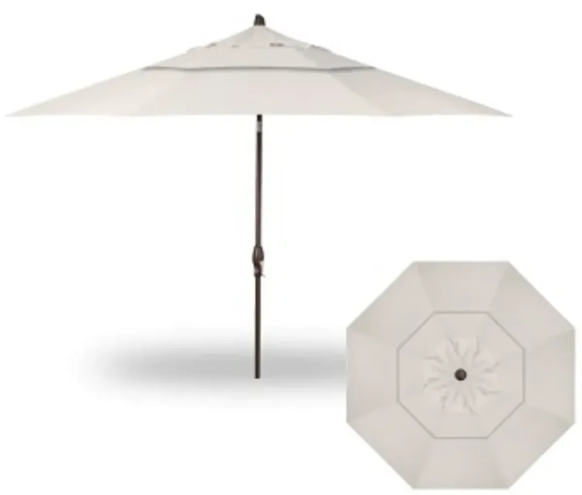 11' Auto Tilt Canvas Umbrella