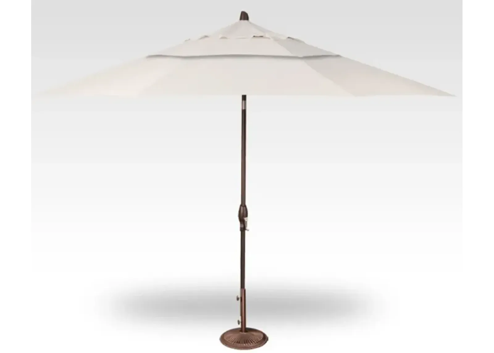 3-Pc 11' Auto Tilt Canvas Umbrella