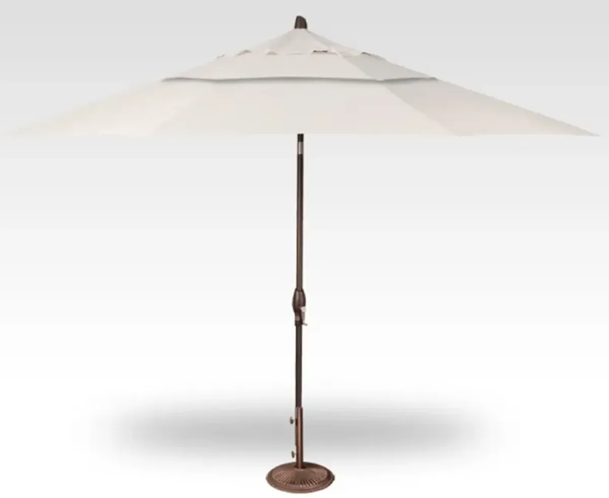 3-Pc 11' Auto Tilt Canvas Umbrella