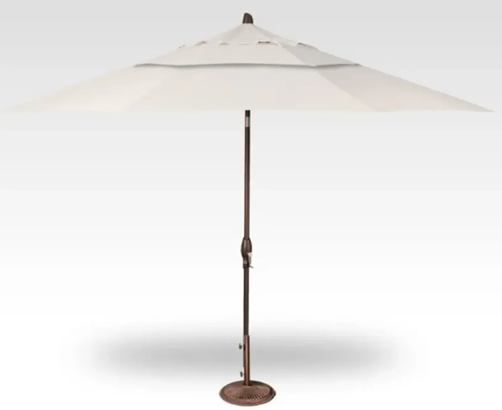 3-Pc 11' Auto Tilt Canvas Umbrella