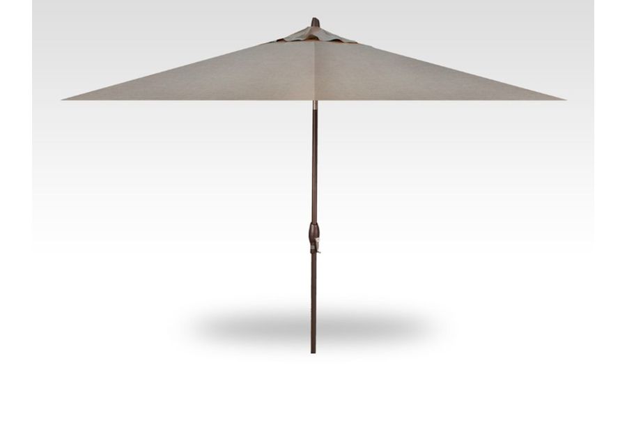 Closeout 8'x10' Rect. Auto Tilt Cast Ash Umbrella