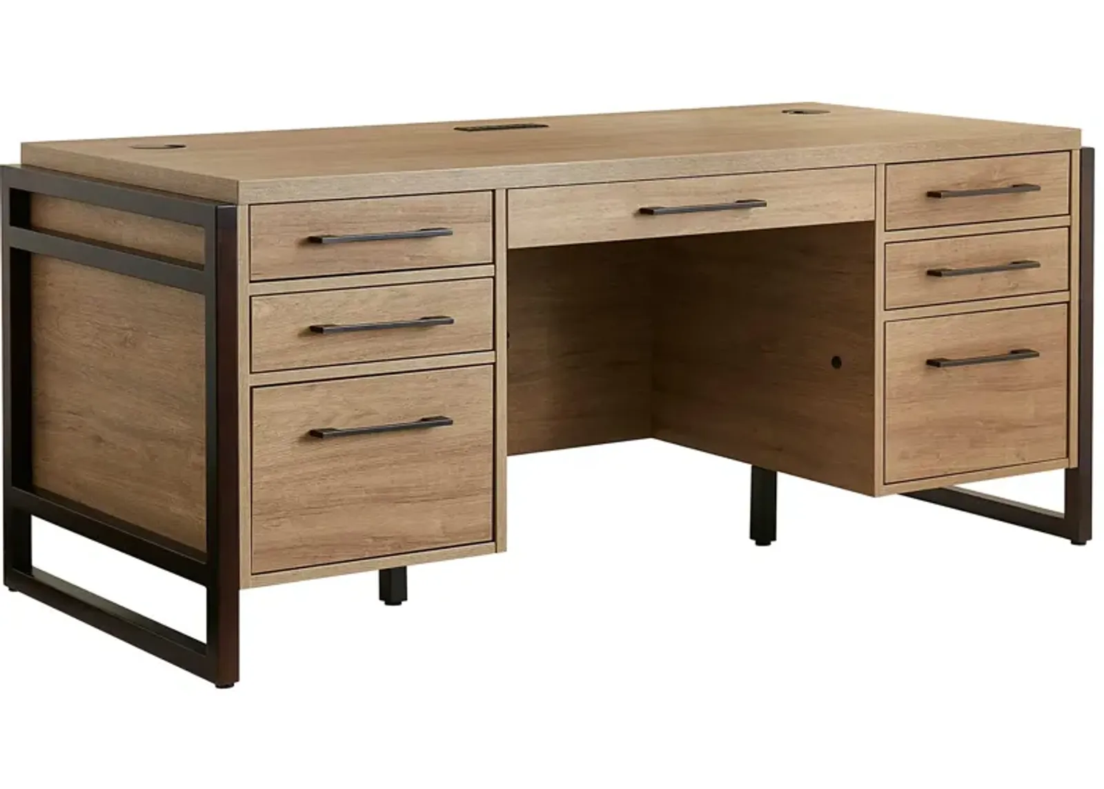 Artisan Natural Double Ped Desk