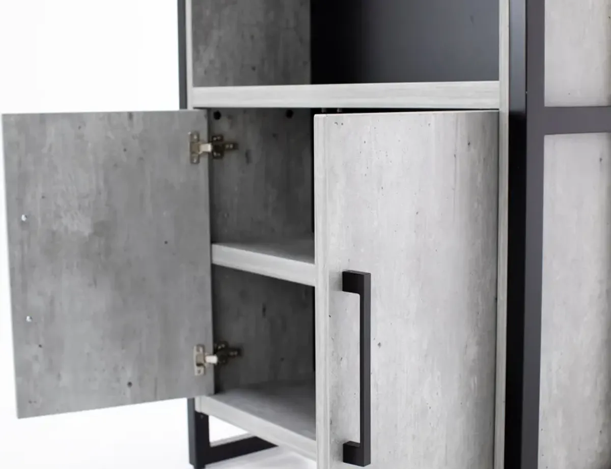 Artisan Concrete Door Bookcase