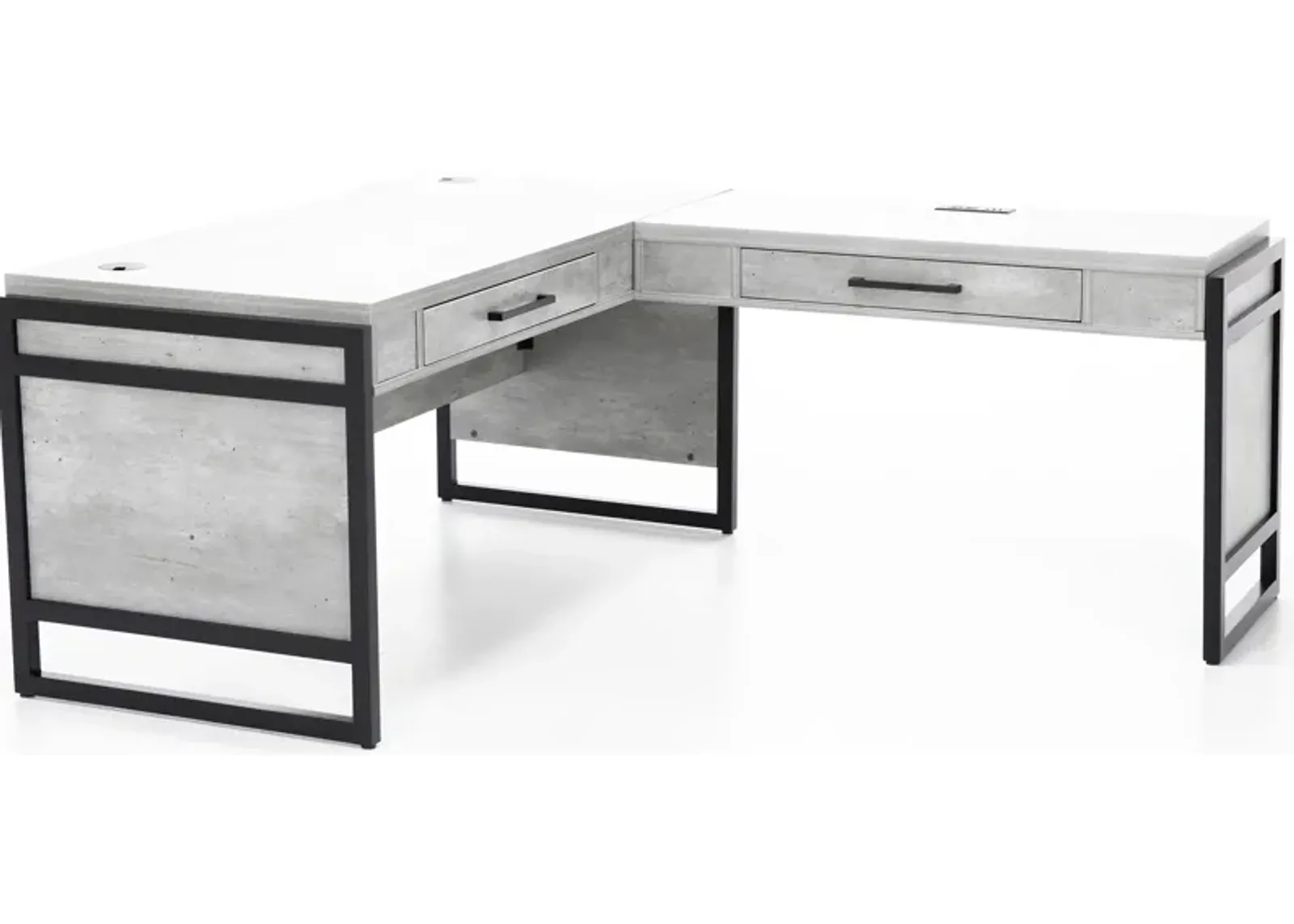 Artisan Concrete L Desk