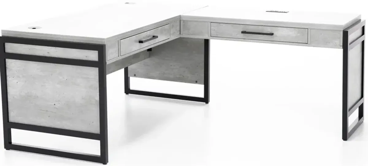 Artisan Concrete L Desk