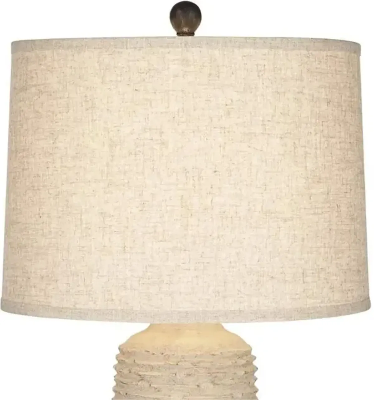 Beige Textured Wash Table Lamp 31"H