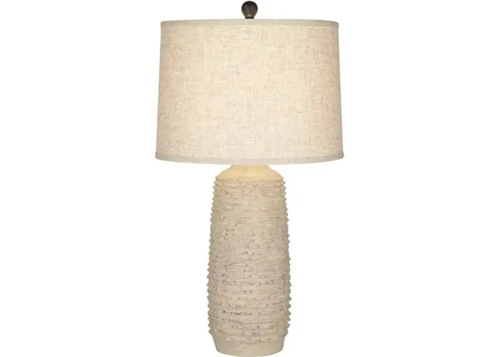 Beige Textured Wash Table Lamp 31"H