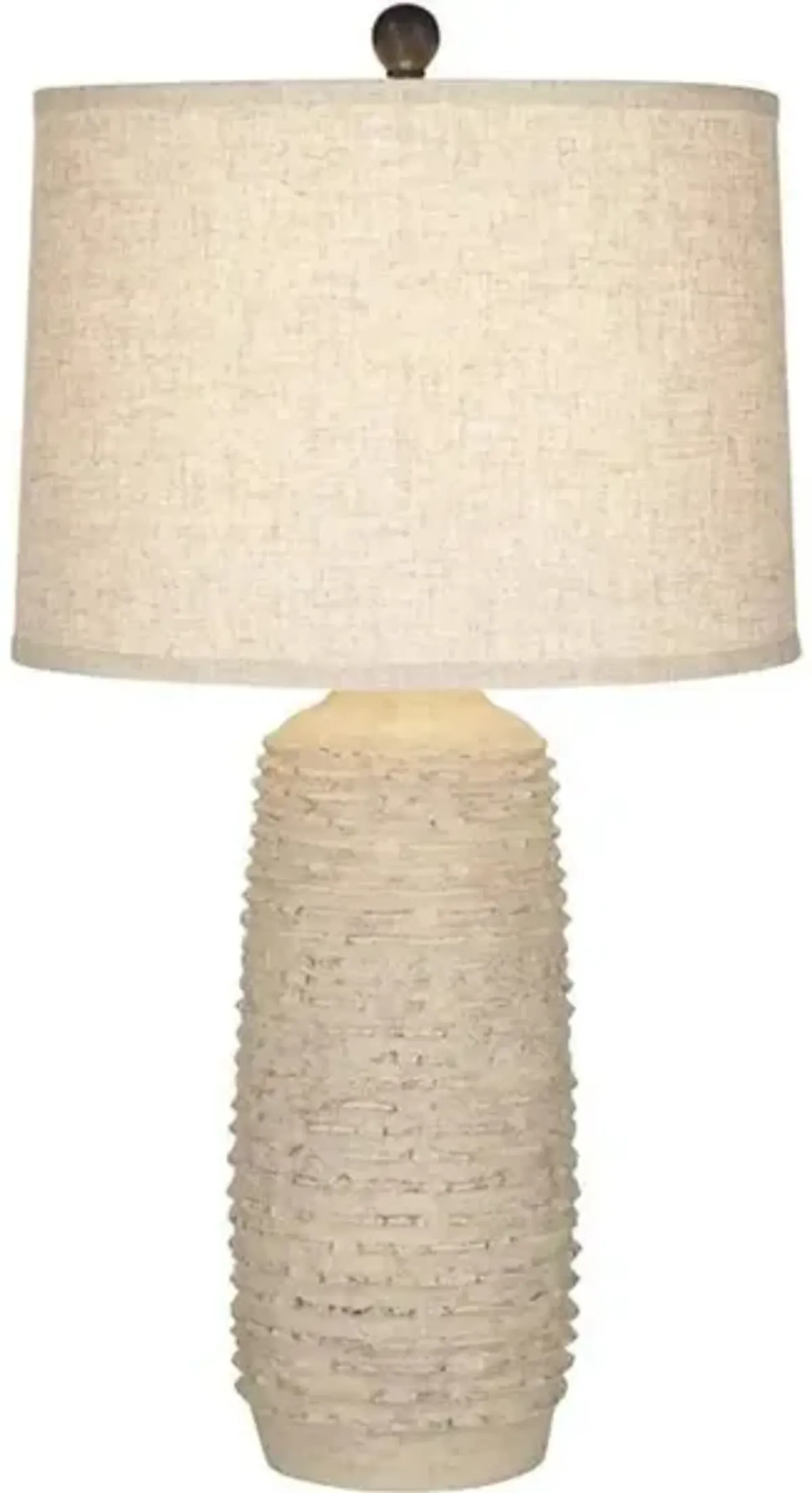 Beige Textured Wash Table Lamp 31"H