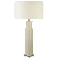 Tan Ceramic Table Lamp 36"H