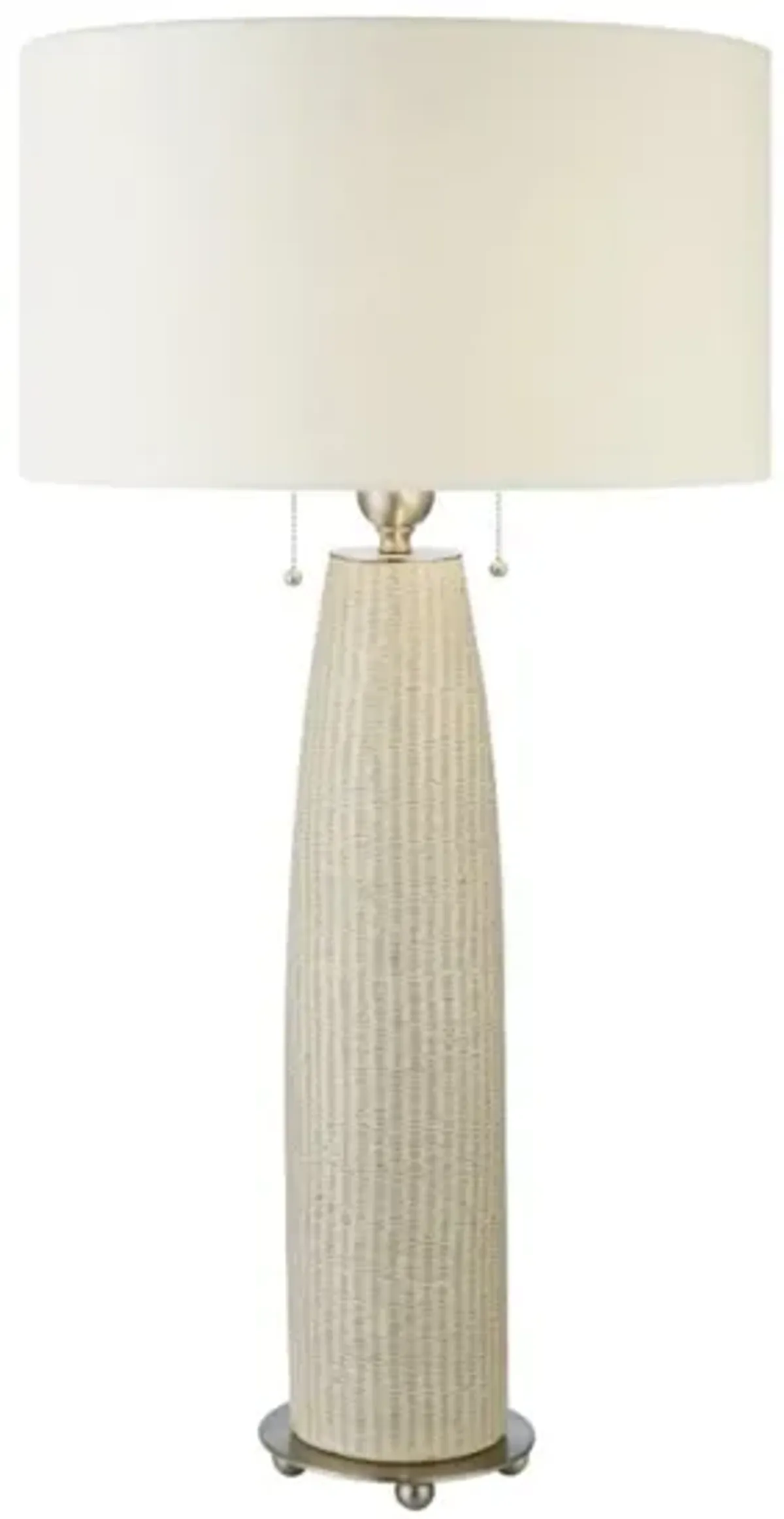 Tan Ceramic Table Lamp 36"H