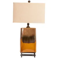 Caramel Ceramic Table Lamp 32"H