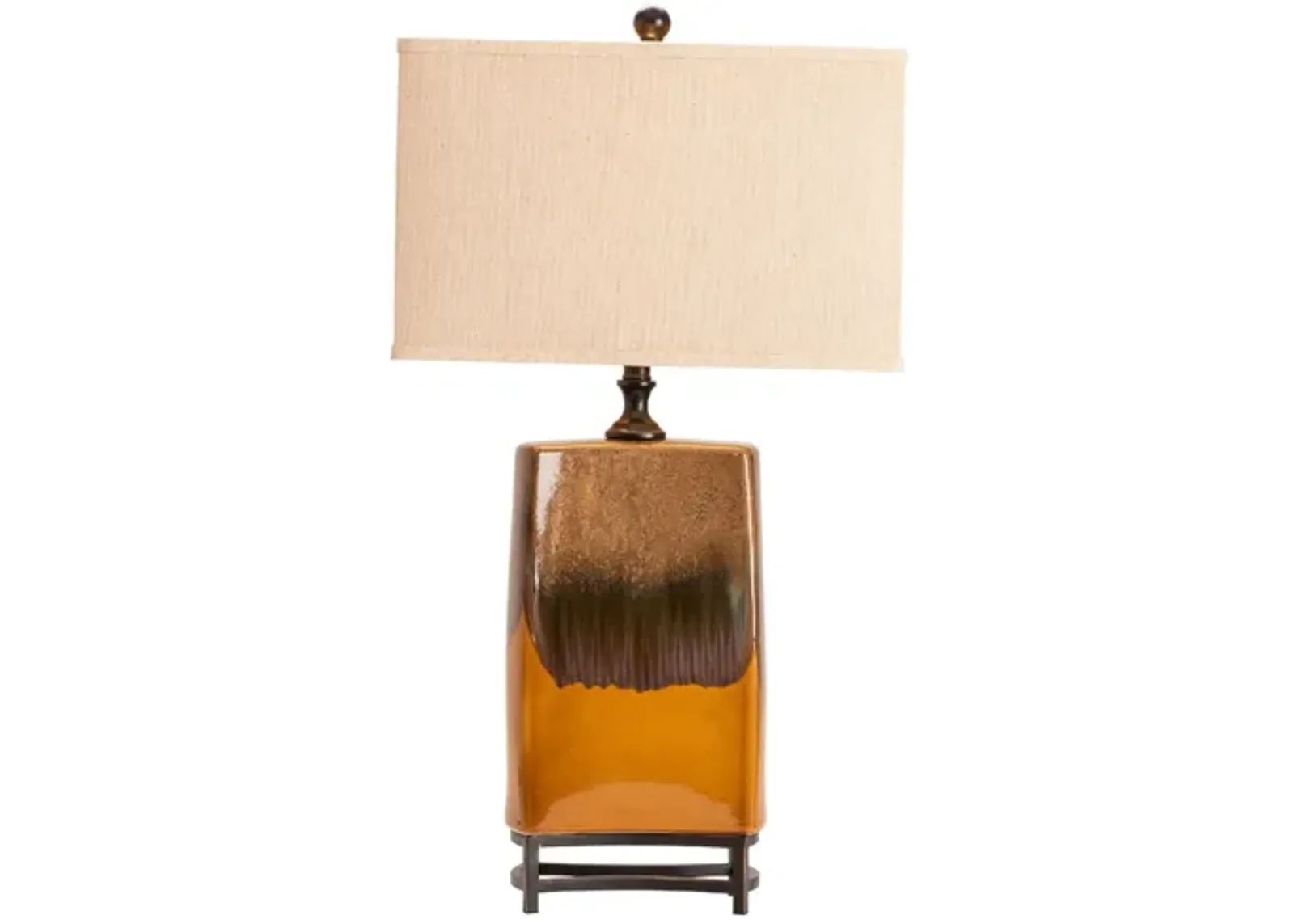 Caramel Ceramic Table Lamp 32"H