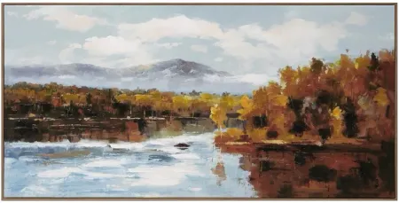 Fall Landscape Framed Canvas 24"W x 48"H