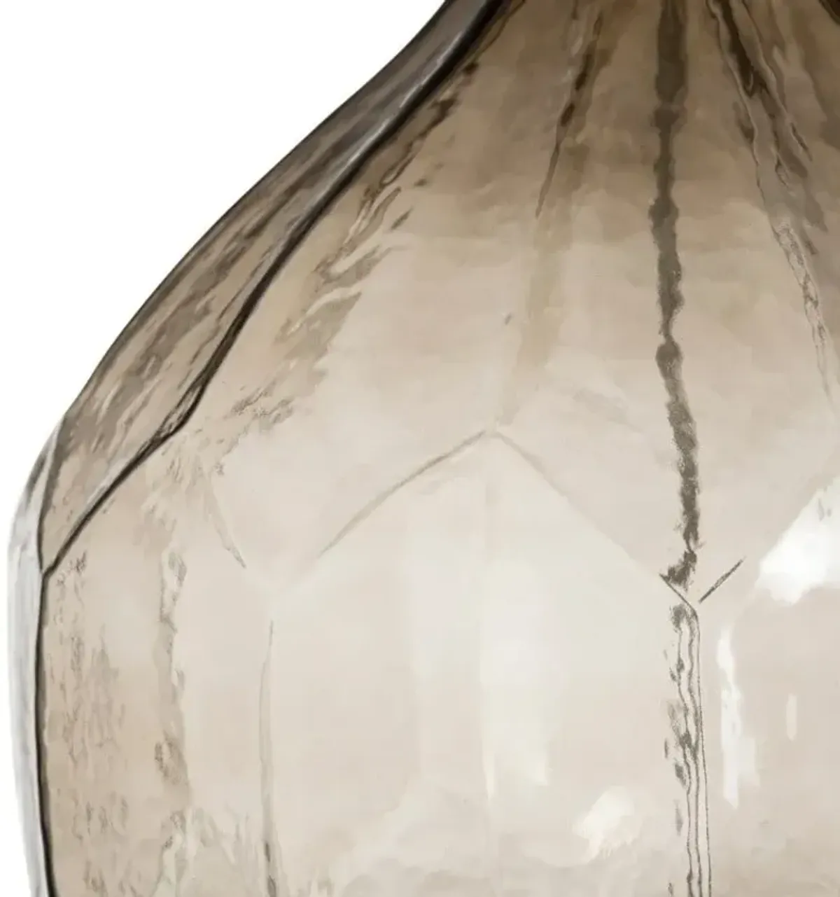 Grey Glass Table Lamp 30.5"H