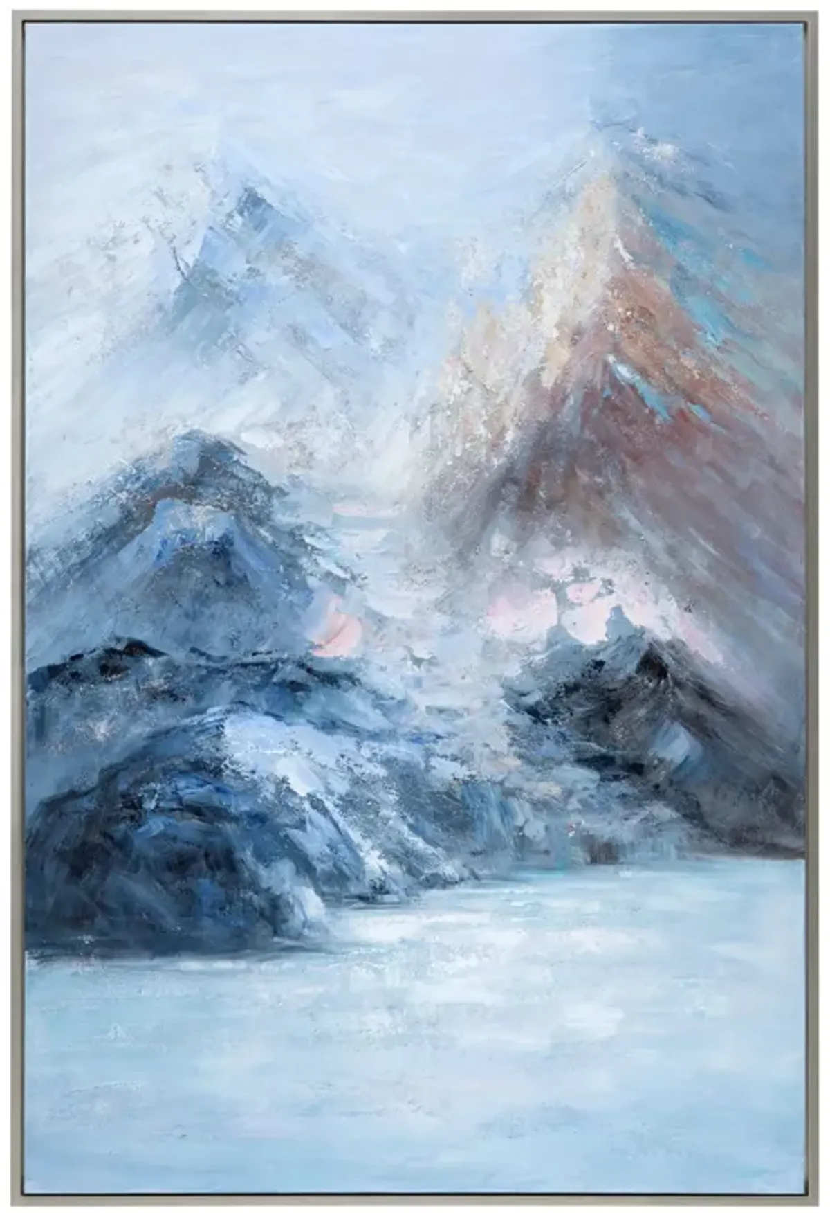 Mountainside Framed Canvas 50"W x 74"H