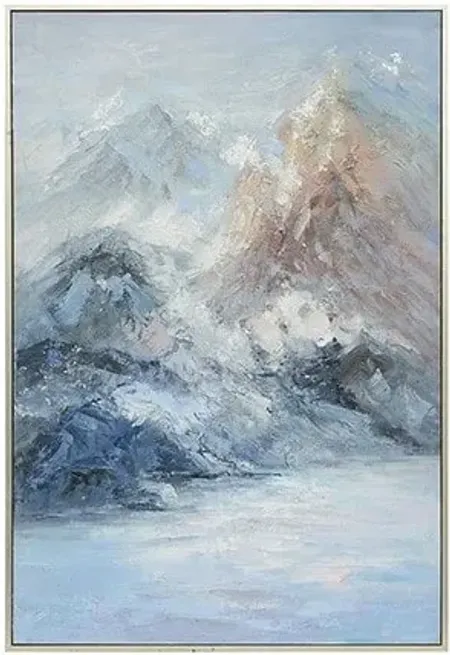 Mountainside Framed Canvas 50"W x 74"H