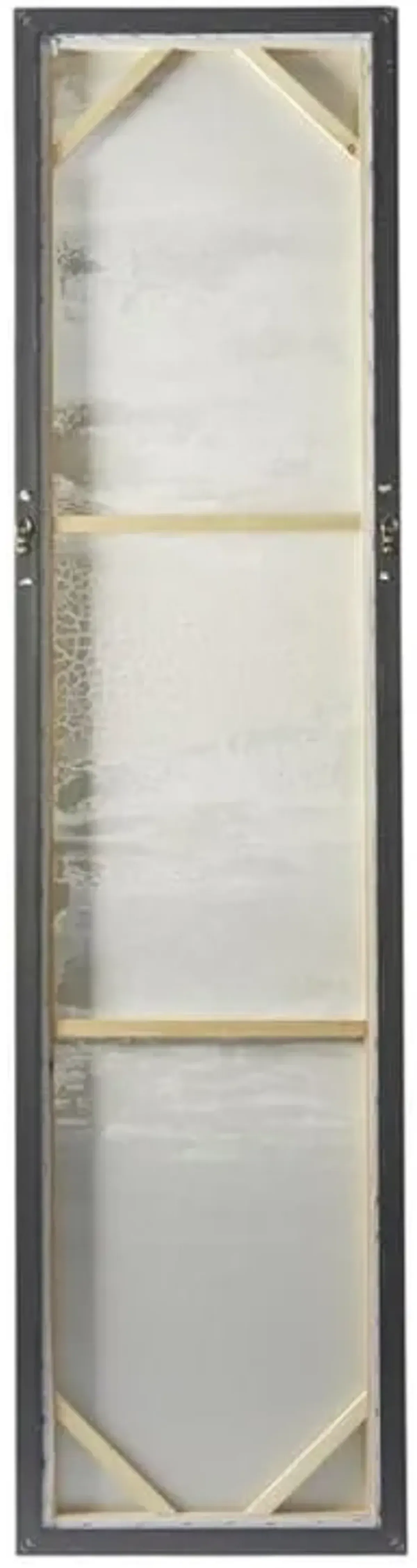 Set of 3 Dark Blue Framed Wall Art 18"W x 71"H