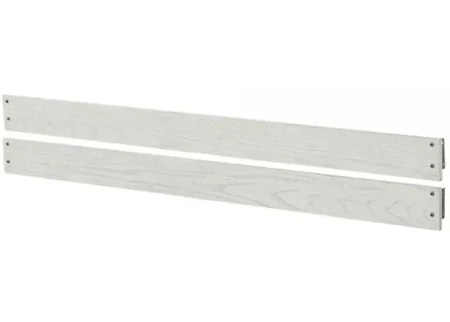 Full Size White Bed Rails & Slats for Luna Crib