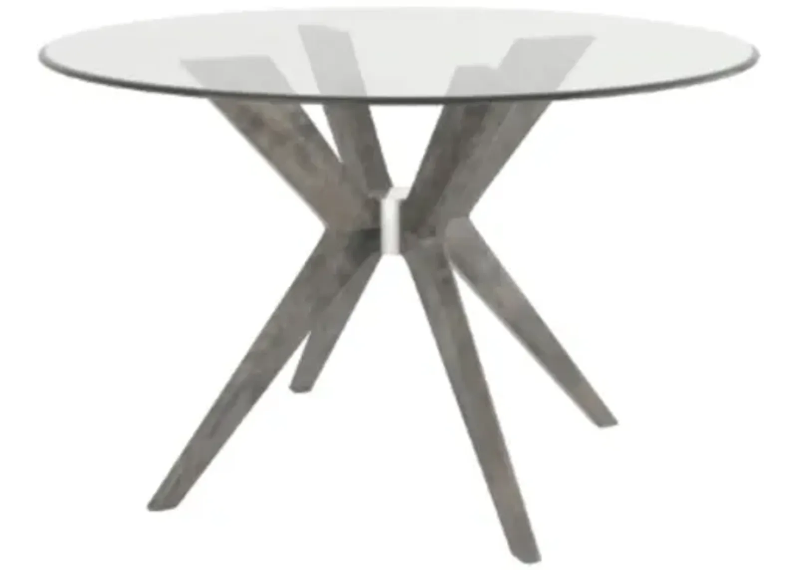 Canadel Downtown 48" Round Glass Dining Table