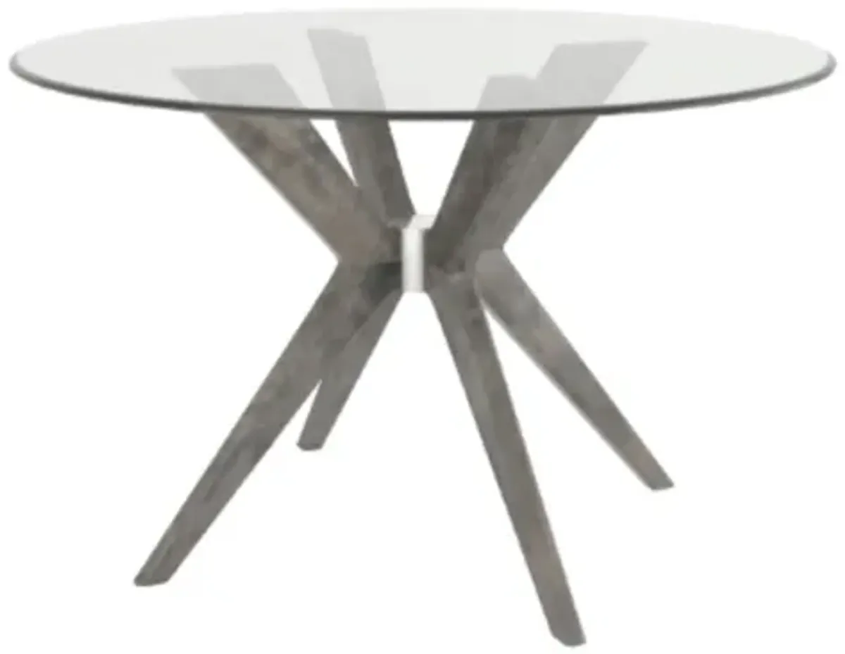 Canadel Downtown 48" Round Glass Dining Table