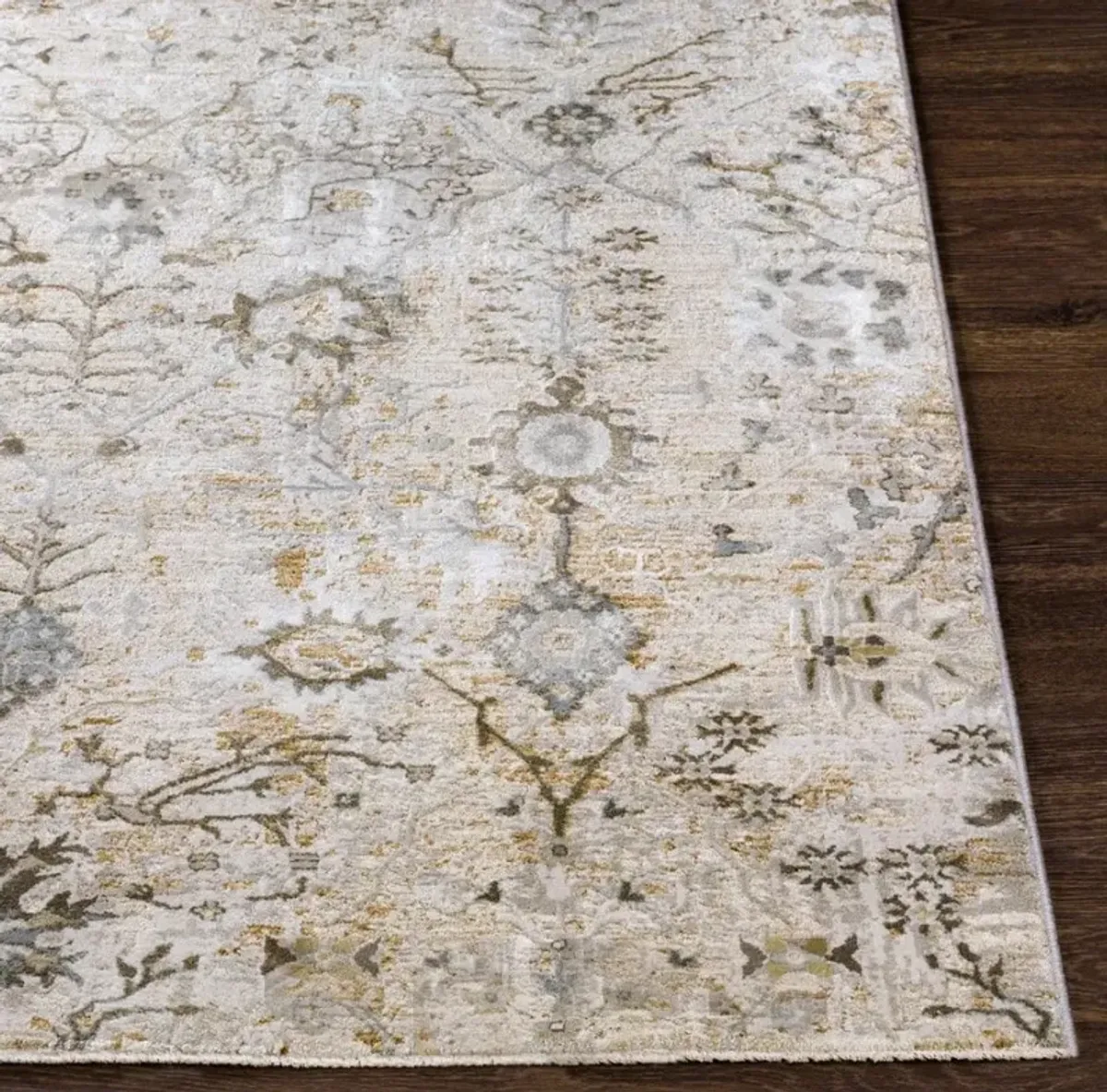 Brunswick Taupe/Olive/Teal Area Rug 7'10"W x 10'3"L