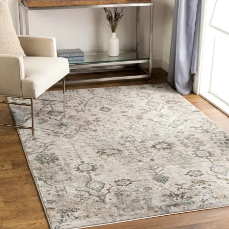 Brunswick Taupe/Olive/Teal Area Rug 7'10"W x 10'3"L