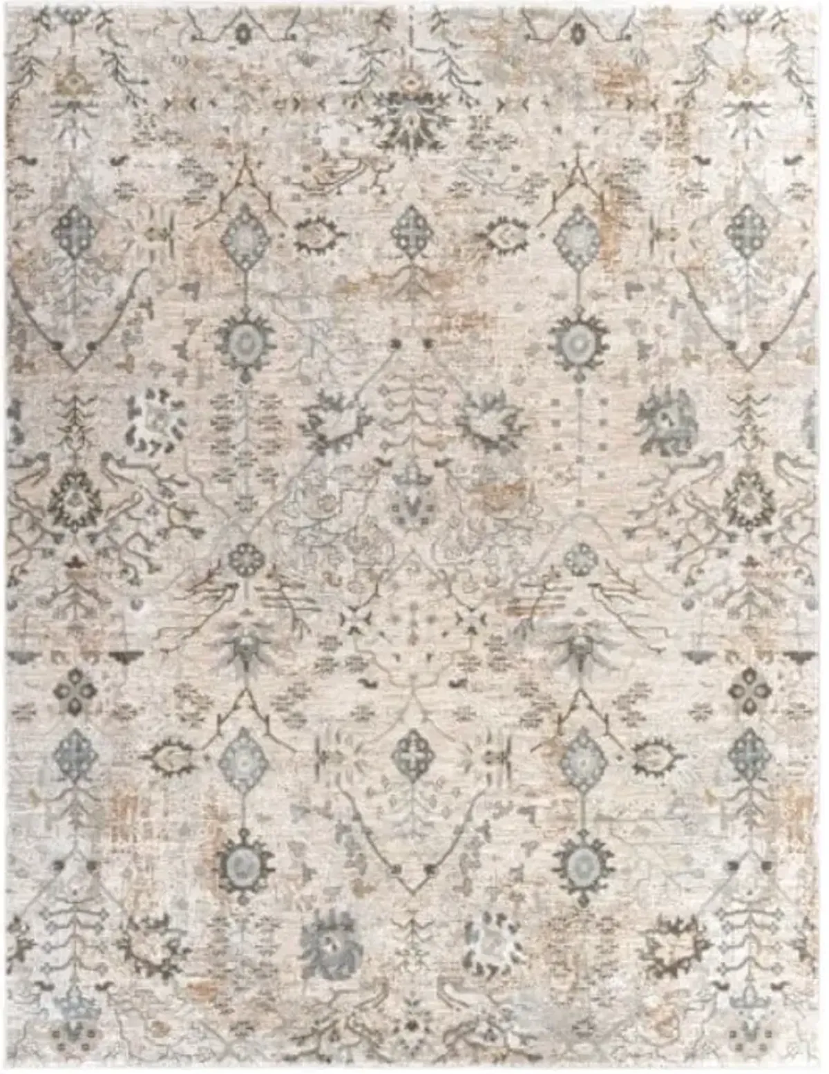 Brunswick Taupe/Olive/Teal Area Rug 7'10"W x 10'3"L