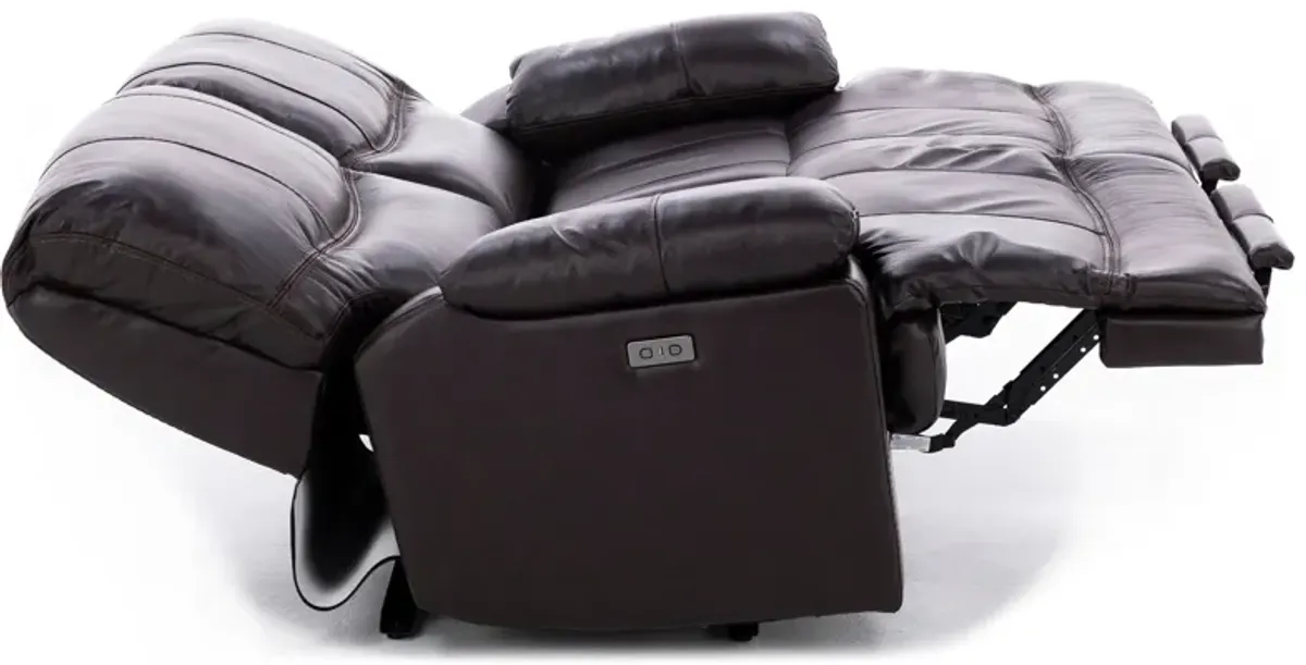 Denver 2-Pc. Leather Zero Gravity Power Reclining Loveseat