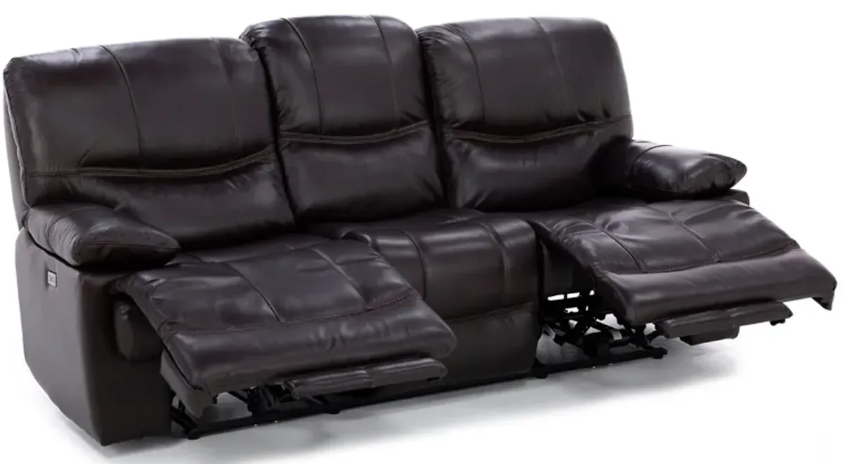 Denver Leather Zero Gravity Power Reclining Sofa