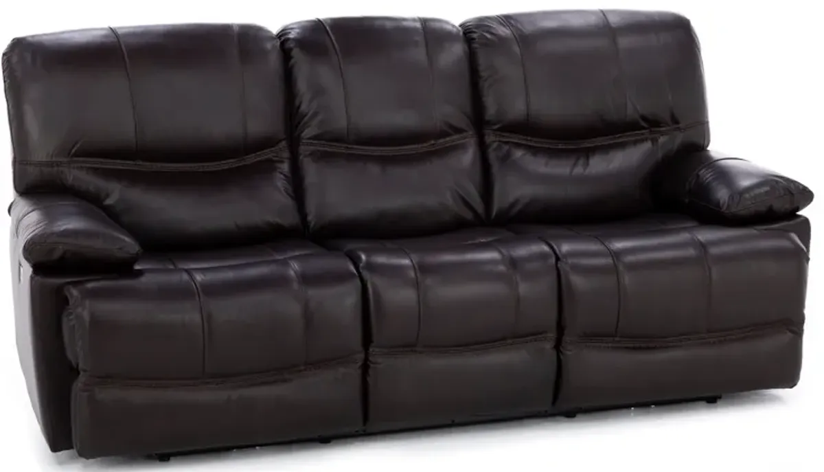 Denver Leather Zero Gravity Power Reclining Sofa