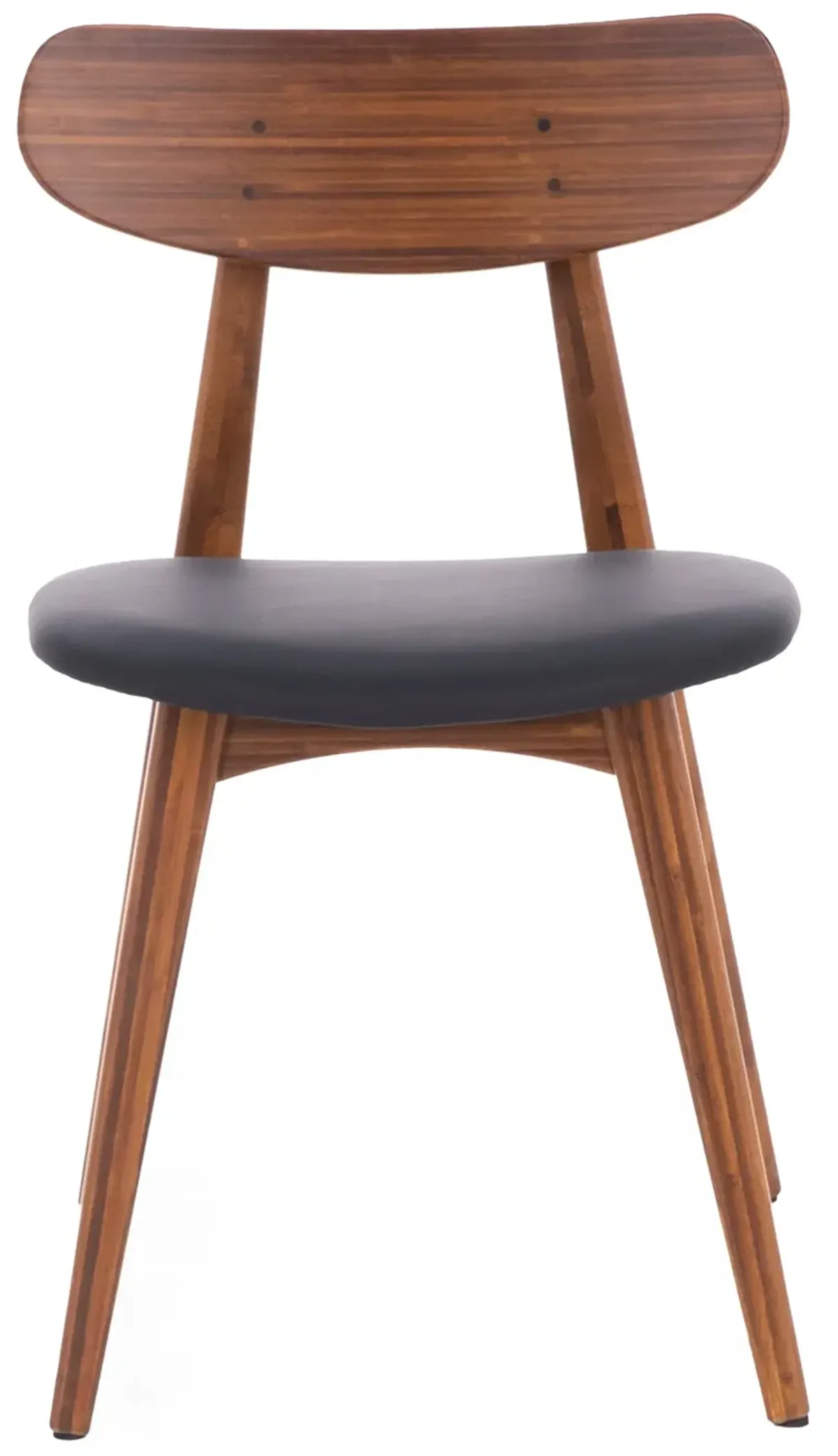 Bamboo Nala Side Chair With Leather Seat