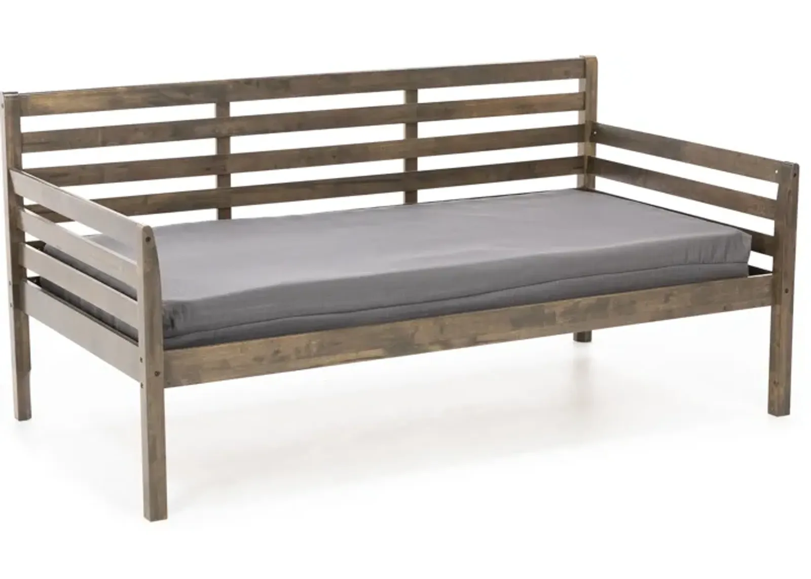 Boho Twin Daybed Rustic Walnut