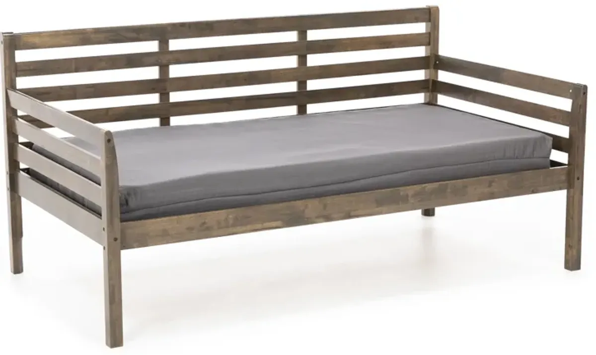 Boho Twin Daybed Rustic Walnut