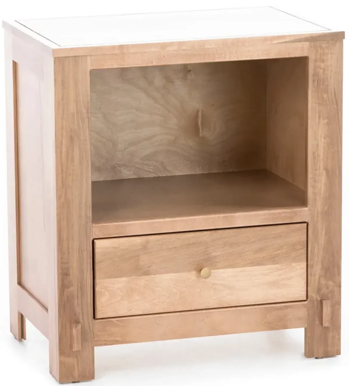 Vail 1 Drawer Nightstand In Smokey Taupe