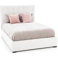 Abby Queen Upholstered Bed in Montera Whitesand
