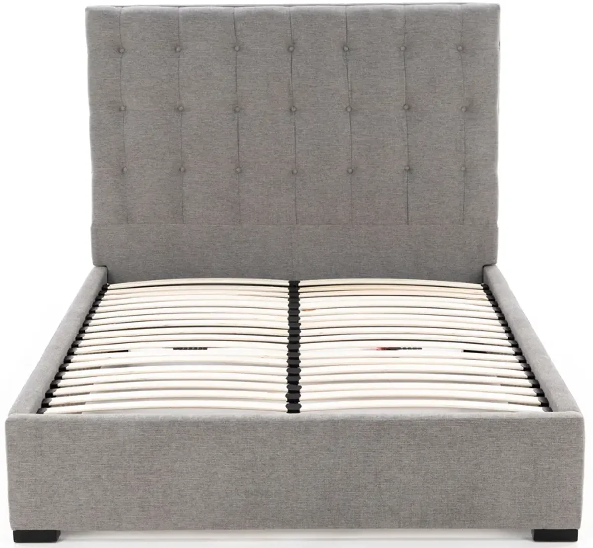 Abby Full Upholstered Bed in Merit Greystone