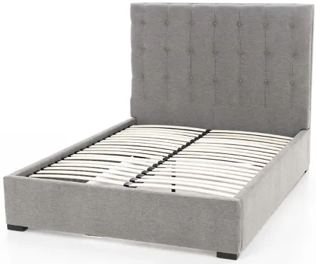 Abby King Upholstered Bed in Merit Greystone