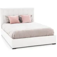 Abby King Upholstered Bed in Montera Whitesand