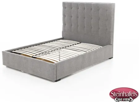 Abby Queen Upholstered Storage Bed in Merit Greystone