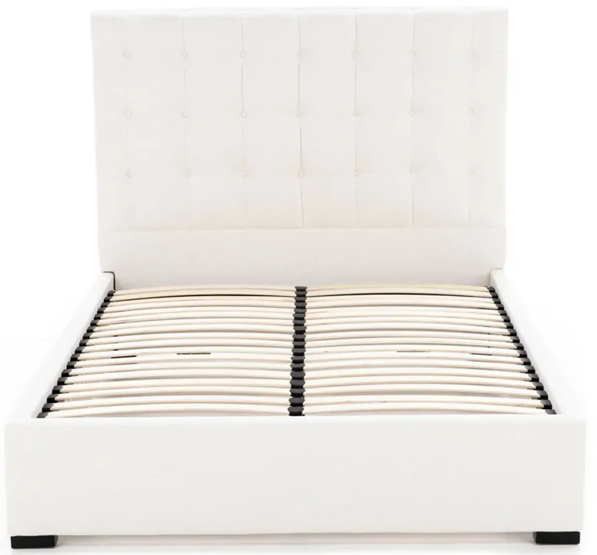 Abby Queen Upholstered Bed in Merit Snow