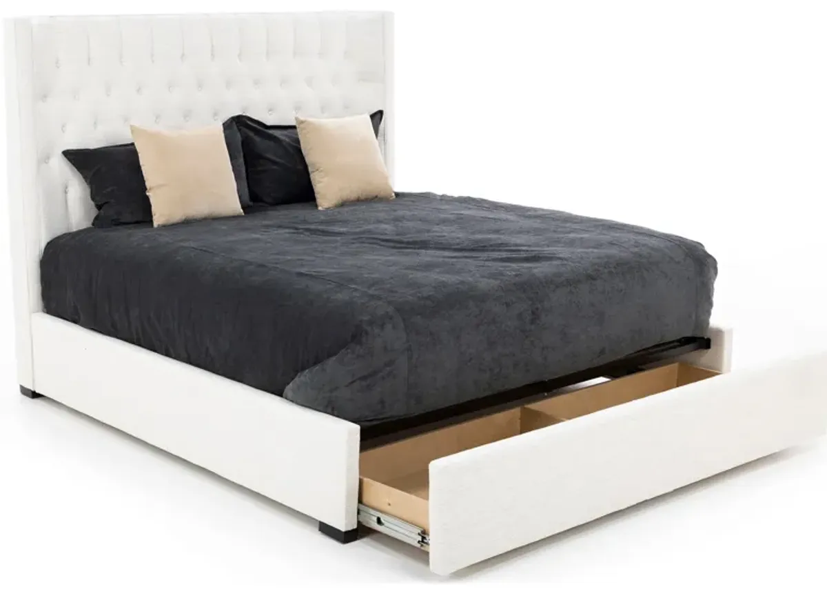 Carly King Upholstered Storage Bed