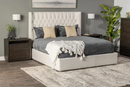 Carly King Upholstered Storage Bed