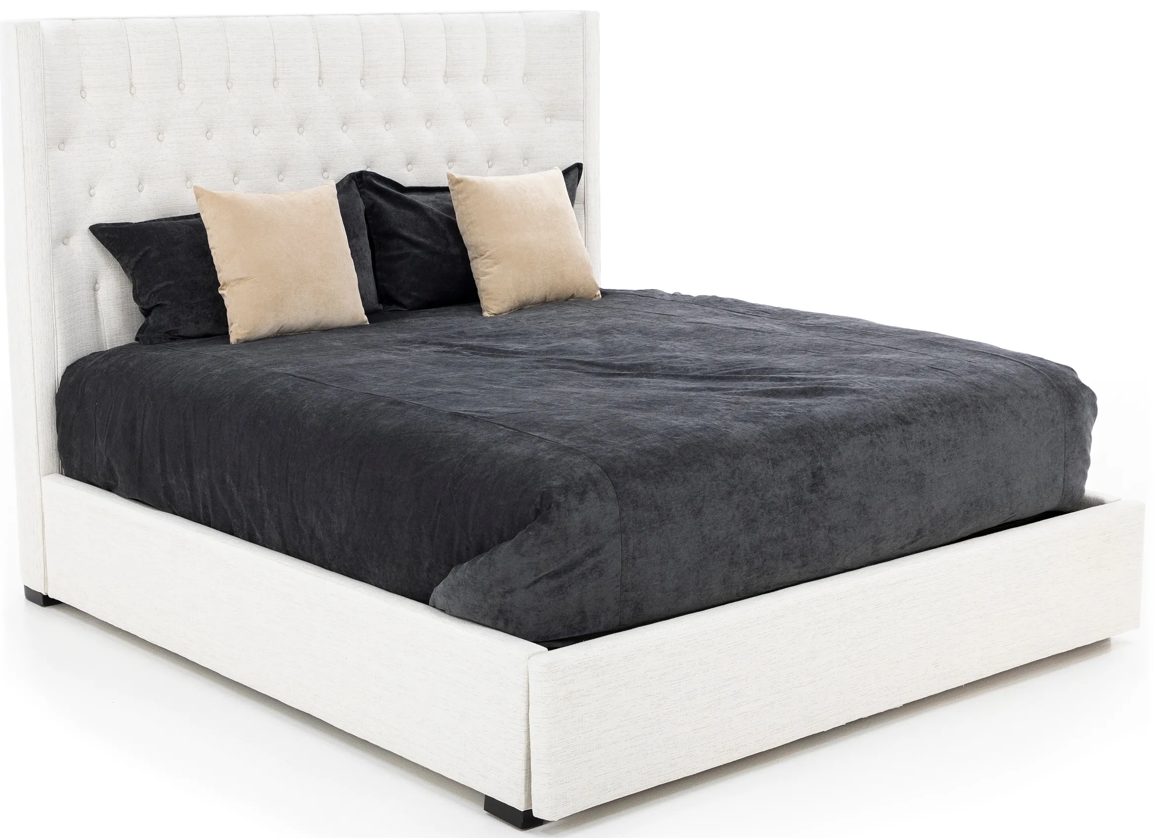 Carly King Upholstered Storage Bed